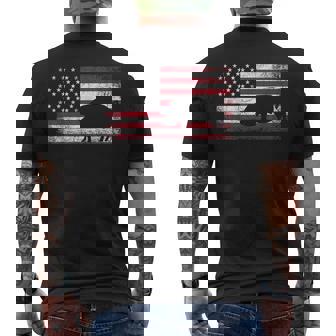 Pig Hog Farm Farmer 4th Of July Shirt American Flag America Men's Back Print T-Shirt - Monsterry