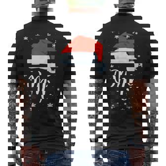 Pijamas Navideños A Juego Para Parejas Mr And Mrs Claus Camiseta Hombre Estampado Espalda - Regaloses