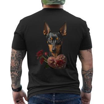 Pinscher Nain Saint-Valentin Pinscher Nain T-shirt imprimé au dos - Cadeauxyz