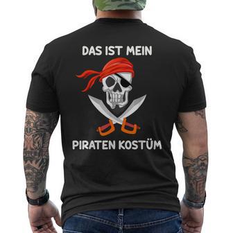 This Is My Pirate Costume T-Shirt mit Rückendruck - Geschenkecke