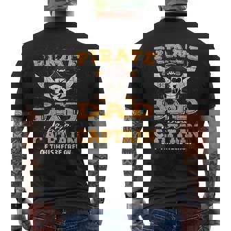 Pirate Night Dad Cruise Family Vacation Party Matching Men's Back Print T-Shirt - Monsterry