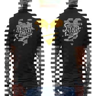 Pittsburgh Heart Sl City Love Pennsylvania Yinzer Men's T-shirt Back Print - Thegiftio