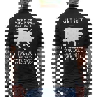 Plans Avec Mon Cochon Farmer Piggy T-shirt imprimé au dos - Cadeauxyz