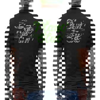 Plant Slut Hoe Leaves Trees House Plants Cacti Lover Premium Men's Back Print T-Shirt - Monsterry