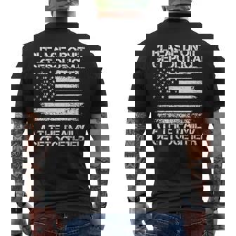 Please Don't Get Political At The Family Get Together Premium Men's Back Print T-Shirt - Monsterry