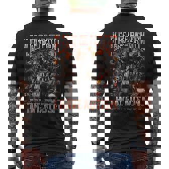 Please Be Patient I Have Autism Hard Skeleton Meme Men's Back Print T-Shirt - Monsterry