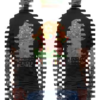 Pleasing Mushroom Bloom Mushroom Men's Back Print T-Shirt - Monsterry