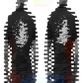 Plein Air Faune Nature Arbres Oiseaux Forêt T-shirt imprimé au dos - Cadeauxyz