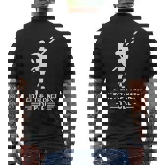 Pole Vault Longest Pole High Jump Pole Vaulter Jump Sports Men's Back Print T-Shirt - Monsterry