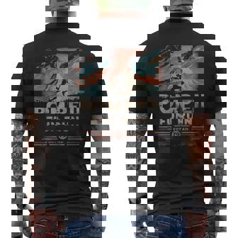 Pompeii Fun Run Display Vintage Retro Distressed Men's T-shirt Back Print | Mazezy