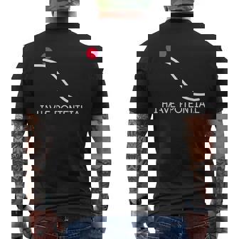 I Have Potential Energy Physics Science Teachers Men's T-shirt Back Print - Monsterry