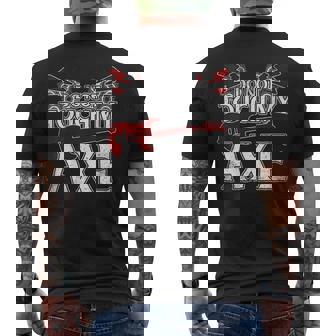 Pour Guitare Don't Touch My Axe T-shirt imprimé au dos - Cadeauxyz
