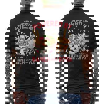 Powered By Ramen And Boba Ramen Boba Bubble Tea Men's Back Print T-Shirt - Monsterry