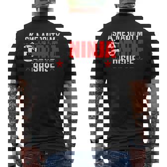 Preguntarme Sobre Mi Ninja Disguise Para Un Fan De Ninja Camiseta Hombre Estampado Espalda - Regaloses