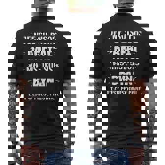 Prénom Je Ne Suis Pas Parfait Mais Je Suis Bryan T-shirt imprimé au dos - Cadeauxyz