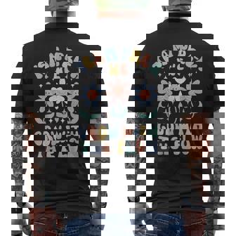 Preschool Teacher Appreciation Team Pre-K Grow With The Flow Men's Back Print T-Shirt - Monsterry
