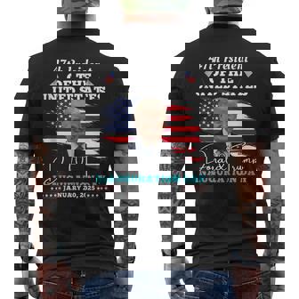 President Donald Trump Inauguration Day 2025 Party Men's T-shirt Back Print | Mazezy