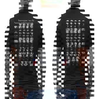 All Presidents Of The United States Of America Usa 250 1776 Men's T-shirt Back Print - Thegiftio