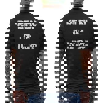 Pretend Im a Lily Pad Halloween Costume Group Costume Men's Back Print T-Shirt - Monsterry