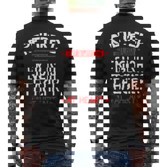 Profesor De Inglés Jubilado Regalo De Camisa De Inglés Para Profesor De Inglés Jubilado Camiseta Hombre Estampado Espalda - Regaloses