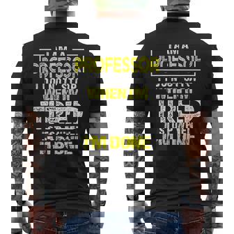 Profesor Gráfico Universidad Apreciación Del Profesor Camiseta Hombre Estampado Espalda - Regaloses