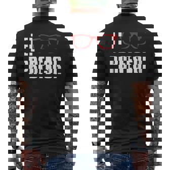 Professeur Argent El Profesor Lunettes Homme Éducateur Cadeau T-shirt imprimé au dos - Cadeauxyz