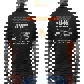 Programme Du Jour Humour Sport Apéro Amis Homme Cadeau T-shirt imprimé au dos - Cadeauxyz