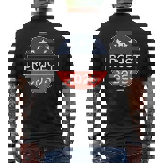 Project 2025 Future Goals Planner Vision Inspiration Men's Back Print T-Shirt - Monsterry