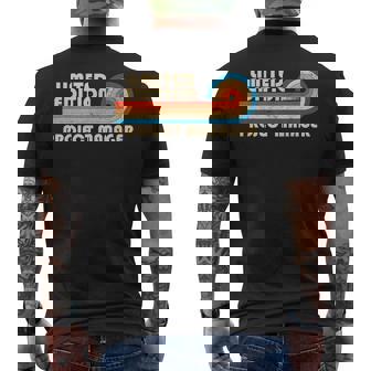 Project Manager Job Title Profession Birthday Worker Camiseta Hombre Estampado Espalda - Regaloses