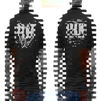 Prom Squad 2025 Graduate Prom Class Of 2025 Men's T-shirt Back Print - Monsterry