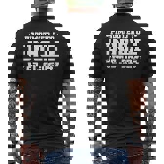 Promoted To Uncle Est 2024 New Uncle Men's Back Print T-Shirt - Monsterry