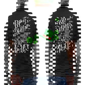 Prone To Shenanigans And & Malarkey St Patrick's Day Green Men's T-shirt Back Print - Seseable