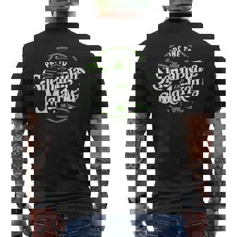 Prone To Shenanigans And Malarkey St Patrick's Day Men's T-shirt Back Print - Monsterry