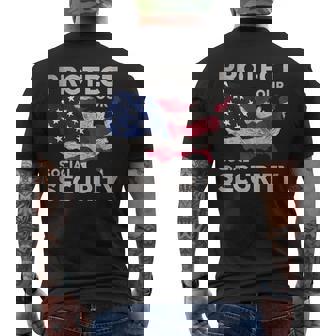 Protect Our Social Security Men's Back Print T-Shirt - Monsterry