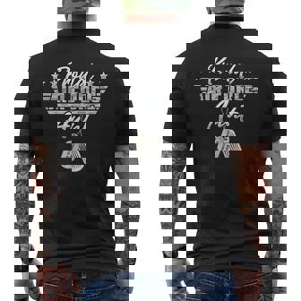 Proud Air Force Aunt Military US Air Force Family Matching Men's Back Print T-Shirt - Monsterry