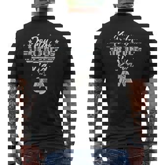 Proud Air Force Dad Military Us Air Force Family Matching Men's T-shirt Back Print - Monsterry