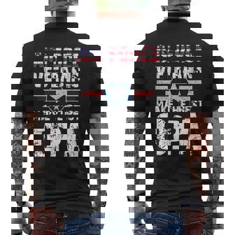 Proud Air Force Veterans Make The Best Opa US Flag Premium Men's Back Print T-Shirt - Monsterry