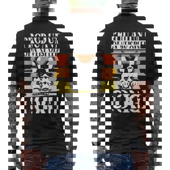 Proud Aunt Of a Very Spoiled Corgi Aunt Men's Back Print T-Shirt - Monsterry