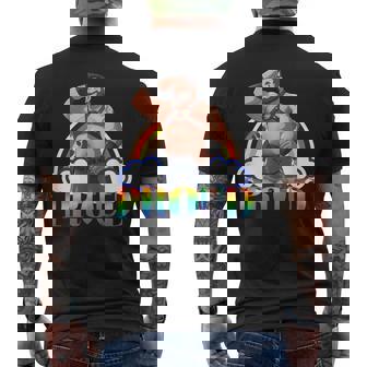 Proud Gay Bear Pride 2024 – Dom Daddy En Cuir Barbu T-shirt imprimé au dos - Cadeauxyz