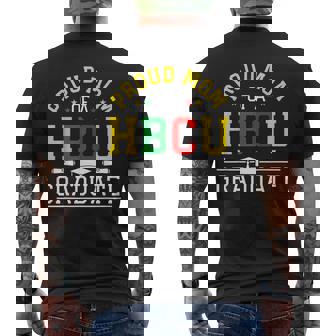 Proud HBCU Mom Of a HBCU Graduate Family Men's Back Print T-Shirt - Monsterry