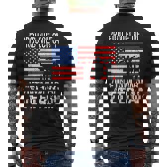 Proud Niece Vietnam War Veteran For Matching Uncle Vet Men's Back Print T-Shirt - Monsterry