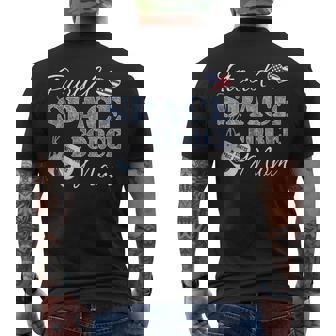 Proud Space Force Mom Military Mom Space Force T-Shirt Men's Back Print T-Shirt - Monsterry