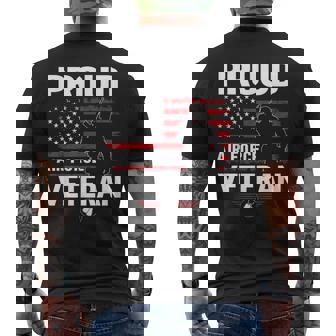 Proud Veteran Of The United States Air Force US Air Force Men's Back Print T-Shirt - Monsterry