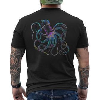 Psychedelic Octopus Octopus T-Shirt mit Rückendruck - Geschenkecke