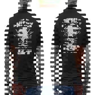Punk Rock Since 1979 Skull Rock Hands 45Th Birthday Camiseta Hombre Estampado Espalda - Regaloses