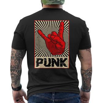 Punk Rock Music Against Nazis Against Right T-Shirt mit Rückendruck - Geschenkecke