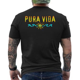 Puraida Costa Rica Sea Beach Sun Way Of Life Summer T-Shirt mit Rückendruck - Geschenkecke