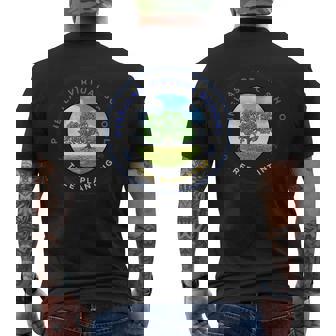 Pvs Earth Day Tree Planting Men's T-shirt Back Print | Mazezy