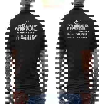 PYROMANIAC IF I RUN YOU RUN FUNNY SARCASTIC PYRO Men's Back Print T-Shirt - Monsterry