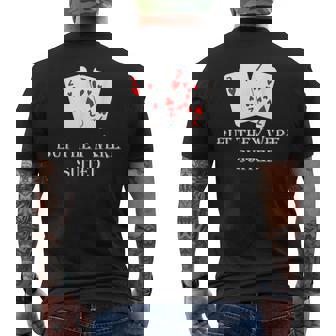 Quit Crying It's Just Poker They Were Suited Texas Hold Em Men's Back Print T-Shirt - Monsterry
